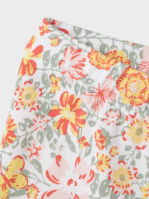 NAME IT Cykelshorts Vayo Bright White Yellow Flower